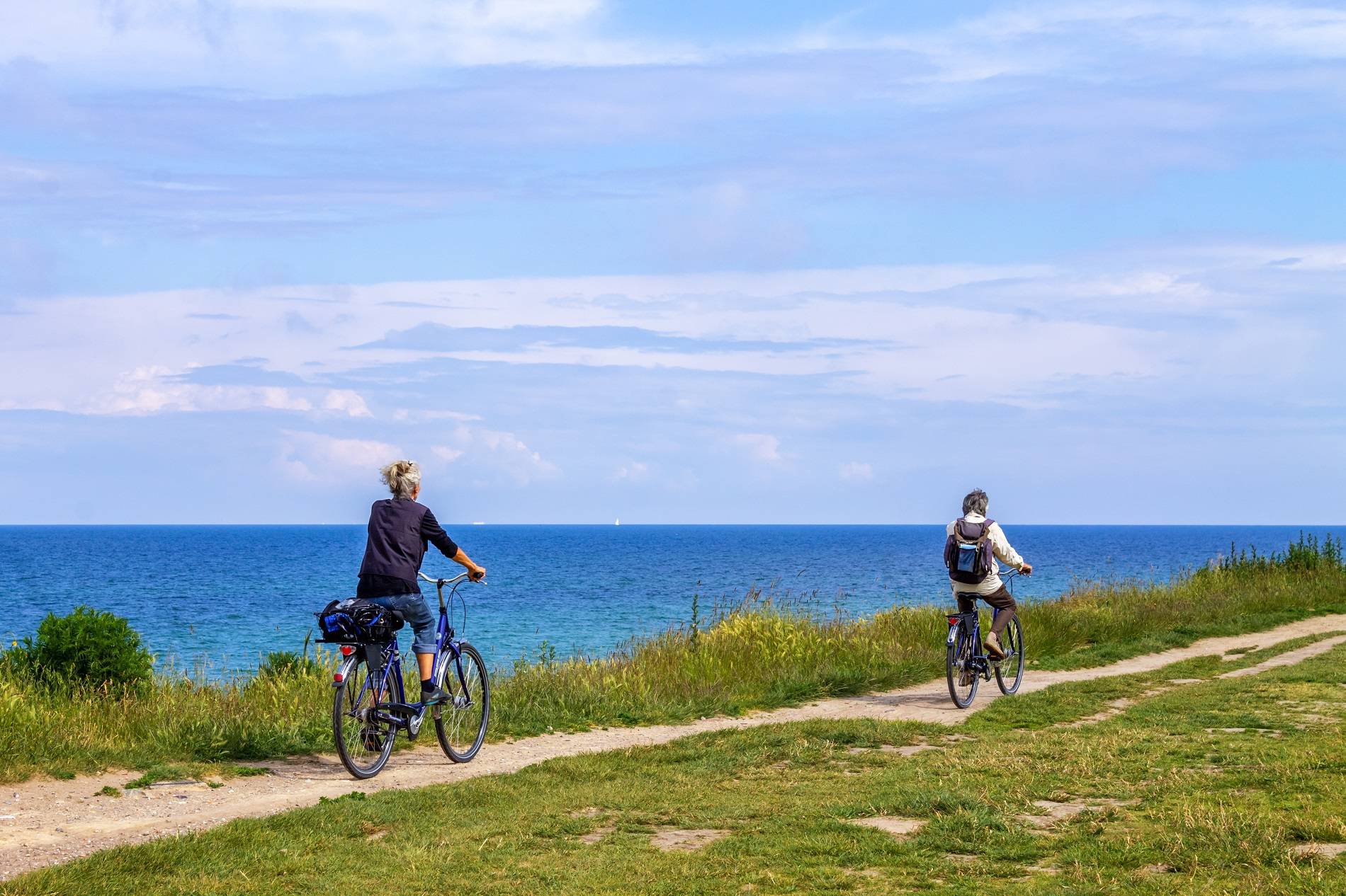fietsers langs de Oostzeekust naar Bad Doberan