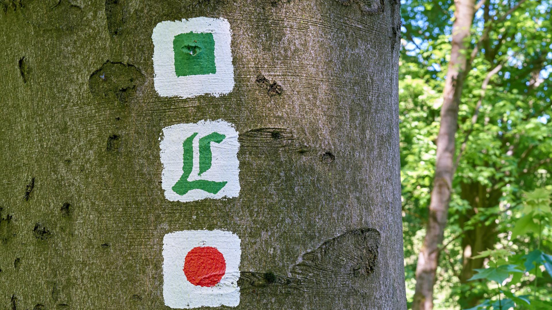 de markering van de Lutherweg