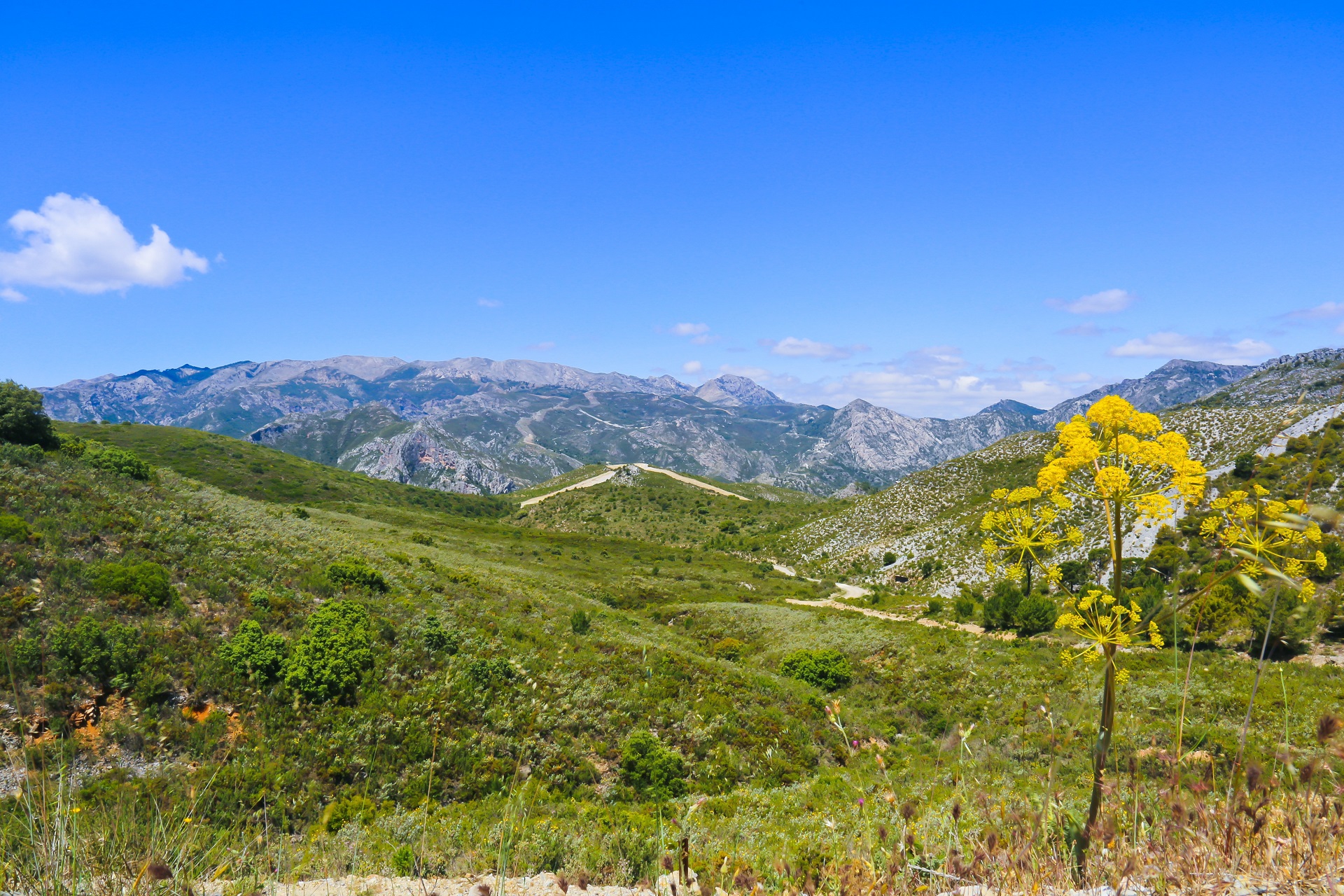 prachtig uitzicht over de Sierra Almijara