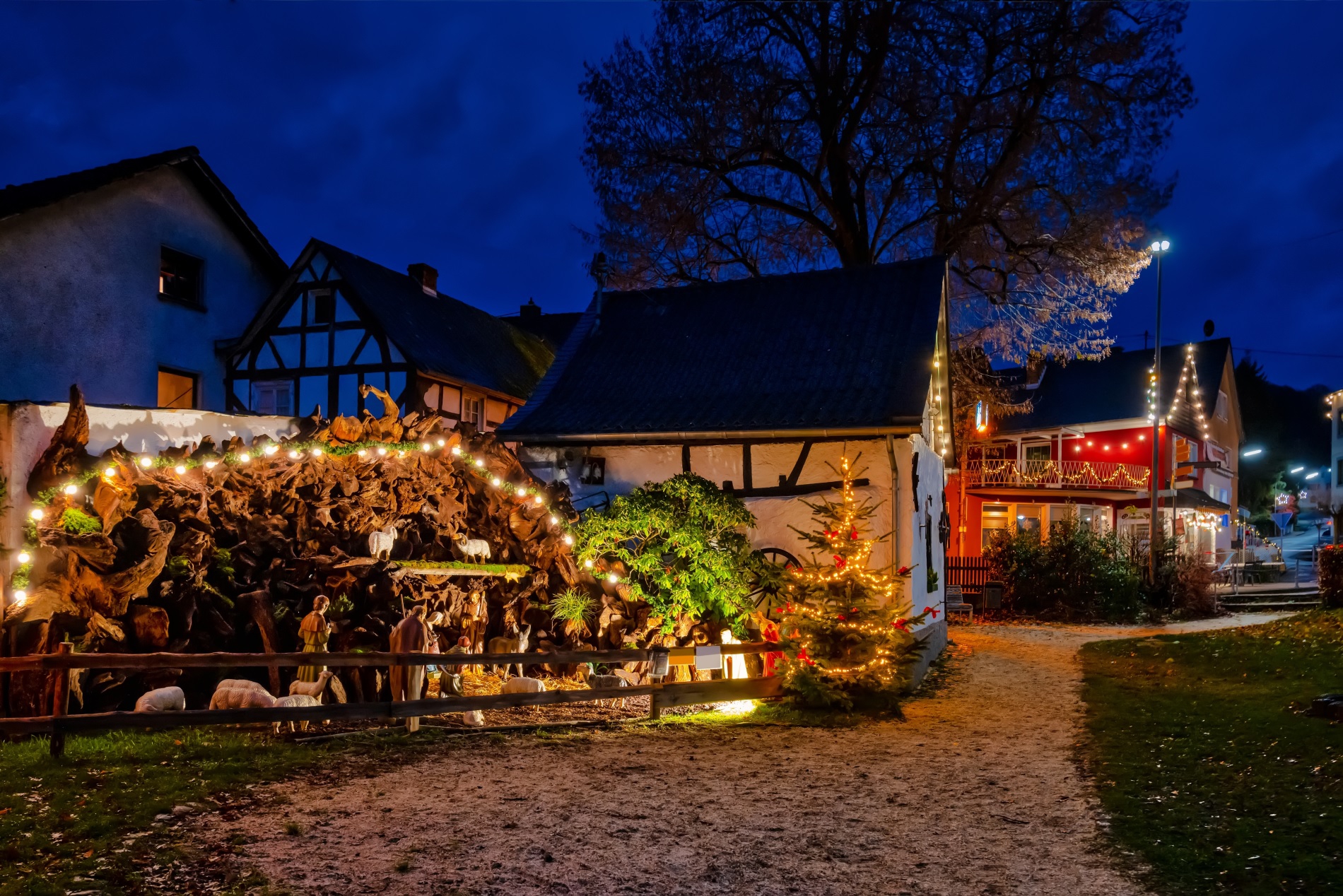 dorpjes in kerstsfeer